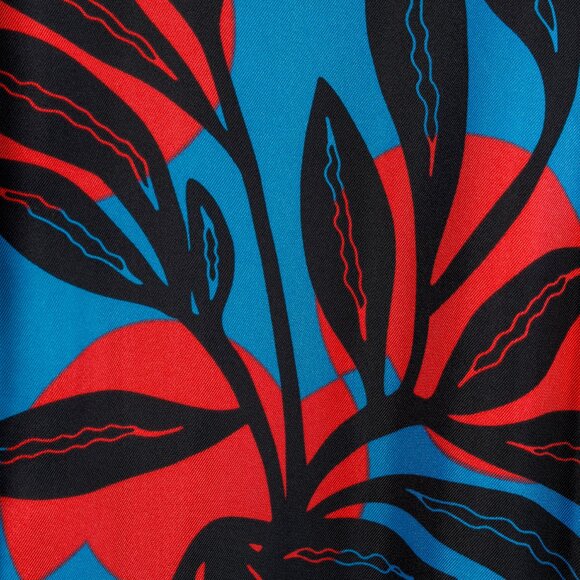 Roksanda SS/18 Aviana Blue Floral Silk Long-Sleeve Mini Dress - Picture 8 of 11